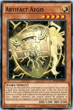 Artifact Aegis (MP15-EN009) - 2015 Mega-Tins Mega Pack 1st Edition - Premium Yugioh Single from Konami - Just $0.25! Shop now at Game Crave Tournament Store