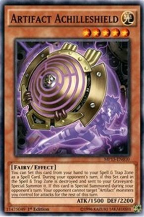 Artifact Achilleshield (MP15-EN010) - 2015 Mega-Tins Mega Pack 1st Edition - Premium Yugioh Single from Konami - Just $0.25! Shop now at Game Crave Tournament Store