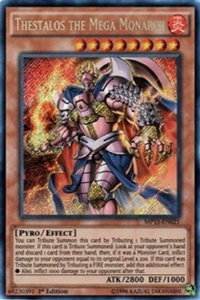 Thestalos the Mega Monarch (MP15-EN021) - 2015 Mega-Tins Mega Pack 1st Edition - Premium Yugioh Single from Konami - Just $0.31! Shop now at Game Crave Tournament Store
