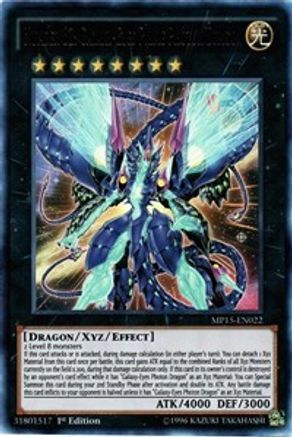 Number 62: Galaxy-Eyes Prime Photon Dragon (MP15-EN022) - 2015 Mega-Tins Mega Pack 1st Edition - Premium Yugioh Single from Konami - Just $2.34! Shop now at Game Crave Tournament Store