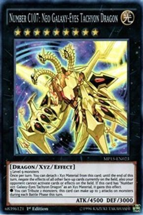 Number C107: Neo Galaxy-Eyes Tachyon Dragon (MP15-EN023) - 2015 Mega-Tins Mega Pack 1st Edition - Premium Yugioh Single from Konami - Just $4.78! Shop now at Game Crave Tournament Store