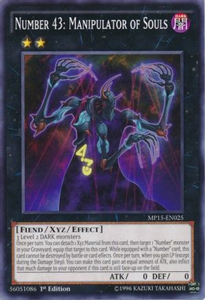 Number 43: Manipulator of Souls (MP15-EN025) - 2015 Mega-Tins Mega Pack 1st Edition - Premium Yugioh Single from Konami - Just $0.25! Shop now at Game Crave Tournament Store