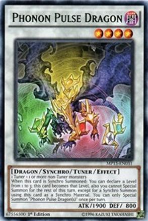 Phonon Pulse Dragon (MP15-EN031) - 2015 Mega-Tins Mega Pack 1st Edition - Premium Yugioh Single from Konami - Just $0.25! Shop now at Game Crave Tournament Store