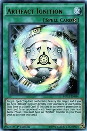 Artifact Ignition (MP15-EN034) - 2015 Mega-Tins Mega Pack 1st Edition - Premium Yugioh Single from Konami - Just $1.93! Shop now at Game Crave Tournament Store