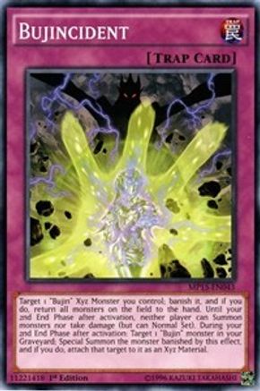 Bujincident (MP15-EN043) - 2015 Mega-Tins Mega Pack 1st Edition - Premium Yugioh Single from Konami - Just $0.25! Shop now at Game Crave Tournament Store