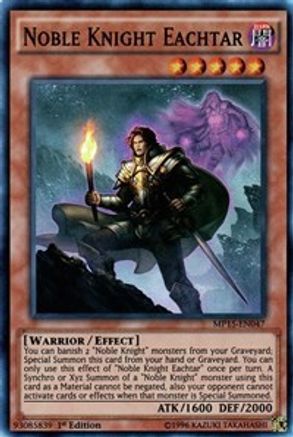 Noble Knight Eachtar (MP15-EN047) - 2015 Mega-Tins Mega Pack 1st Edition - Premium Yugioh Single from Konami - Just $0.08! Shop now at Game Crave Tournament Store