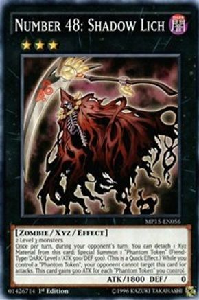 Number 48: Shadow Lich (MP15-EN056) - 2015 Mega-Tins Mega Pack 1st Edition - Premium Yugioh Single from Konami - Just $0.27! Shop now at Game Crave Tournament Store