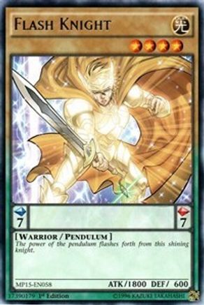 Flash Knight (MP15-EN058) - 2015 Mega-Tins Mega Pack 1st Edition - Premium Yugioh Single from Konami - Just $0.25! Shop now at Game Crave Tournament Store