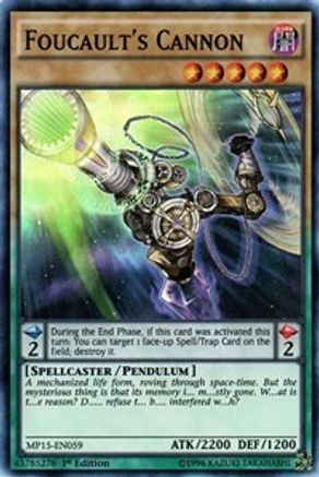Foucault's Cannon (MP15-EN059) - 2015 Mega-Tins Mega Pack 1st Edition - Premium Yugioh Single from Konami - Just $0.27! Shop now at Game Crave Tournament Store