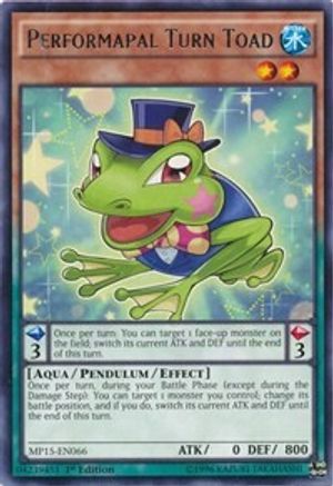 Performapal Turn Toad (MP15-EN066) - 2015 Mega-Tins Mega Pack 1st Edition - Premium Yugioh Single from Konami - Just $0.26! Shop now at Game Crave Tournament Store