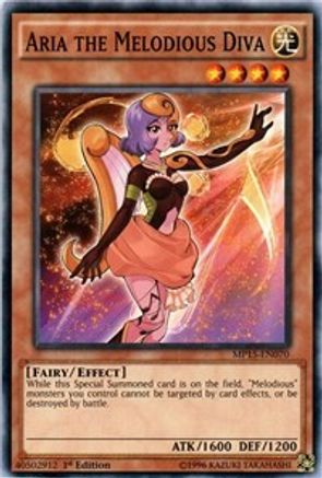 Aria the Melodious Diva (MP15-EN070) - 2015 Mega-Tins Mega Pack 1st Edition - Premium Yugioh Single from Konami - Just $0.63! Shop now at Game Crave Tournament Store