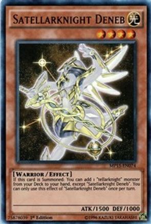 Satellarknight Deneb (MP15-EN074) - 2015 Mega-Tins Mega Pack 1st Edition - Premium Yugioh Single from Konami - Just $3.58! Shop now at Game Crave Tournament Store