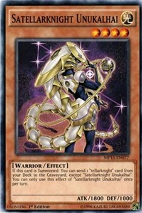 Satellarknight Unukalhai (MP15-EN077) - 2015 Mega-Tins Mega Pack 1st Edition - Premium Yugioh Single from Konami - Just $0.25! Shop now at Game Crave Tournament Store