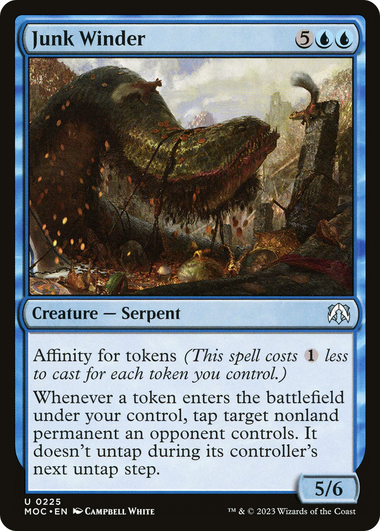 Junk Winder (MOC-225) - March of the Machine Commander - Premium MTG Single from Wizards of the Coast - Just $0.26! Shop now at Game Crave Tournament Store