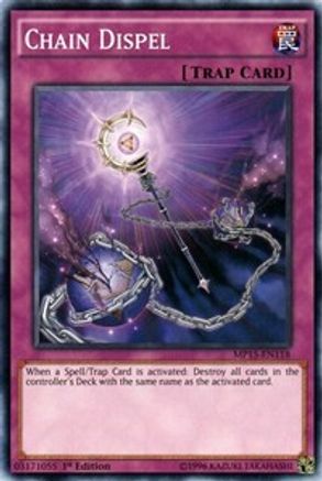 Chain Dispel (MP15-EN118) - 2015 Mega-Tins Mega Pack 1st Edition - Premium Yugioh Single from Konami - Just $0.08! Shop now at Game Crave Tournament Store