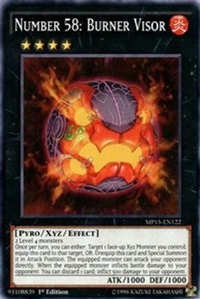 Number 58: Burner Visor (MP15-EN122) - 2015 Mega-Tins Mega Pack 1st Edition - Premium Yugioh Single from Konami - Just $0.30! Shop now at Game Crave Tournament Store