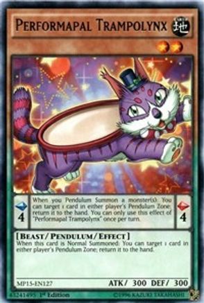 Performapal Trampolynx (MP15-EN127) - 2015 Mega-Tins Mega Pack 1st Edition - Premium Yugioh Single from Konami - Just $0.25! Shop now at Game Crave Tournament Store