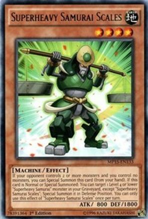 Superheavy Samurai Scales (MP15-EN133) - 2015 Mega-Tins Mega Pack 1st Edition - Premium Yugioh Single from Konami - Just $1.34! Shop now at Game Crave Tournament Store