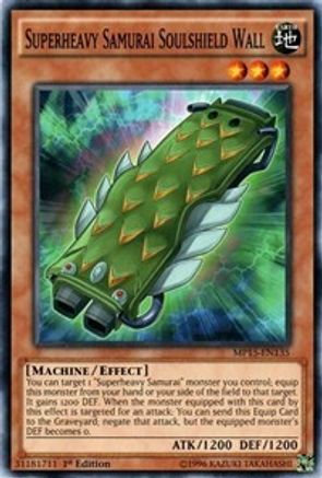 Superheavy Samurai Soulshield Wall (MP15-EN135) - 2015 Mega-Tins Mega Pack 1st Edition - Premium Yugioh Single from Konami - Just $0.25! Shop now at Game Crave Tournament Store