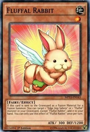 Fluffal Rabbit (MP15-EN143) - 2015 Mega-Tins Mega Pack 1st Edition - Premium Yugioh Single from Konami - Just $0.26! Shop now at Game Crave Tournament Store