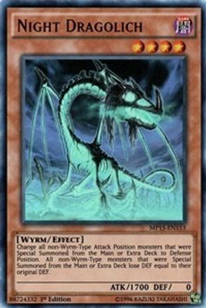 Night Dragolich (MP15-EN153) - 2015 Mega-Tins Mega Pack 1st Edition - Premium Yugioh Single from Konami - Just $0.25! Shop now at Game Crave Tournament Store