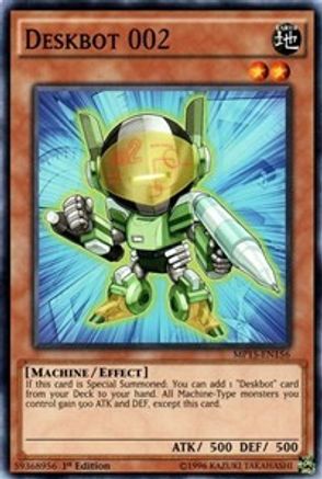 Deskbot 002 (MP15-EN156) - 2015 Mega-Tins Mega Pack 1st Edition - Premium Yugioh Single from Konami - Just $0.25! Shop now at Game Crave Tournament Store