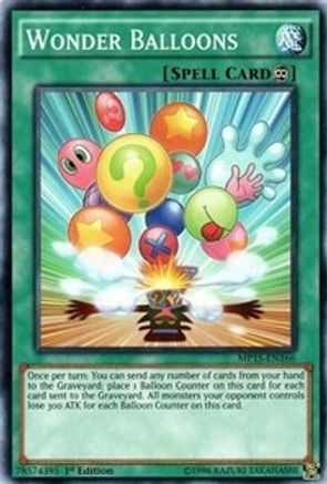 Wonder Balloons (MP15-EN166) - 2015 Mega-Tins Mega Pack 1st Edition - Premium Yugioh Single from Konami - Just $0.08! Shop now at Game Crave Tournament Store