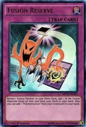 Fusion Reserve (MP15-EN185) - 2015 Mega-Tins Mega Pack 1st Edition - Premium Yugioh Single from Konami - Just $0.48! Shop now at Game Crave Tournament Store