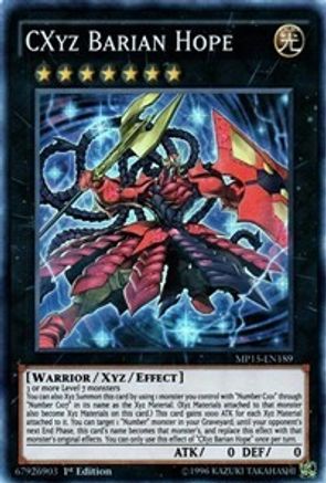 CXyz Barian Hope (MP15-EN189) - 2015 Mega-Tins Mega Pack 1st Edition - Premium Yugioh Single from Konami - Just $0.25! Shop now at Game Crave Tournament Store