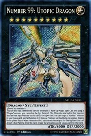 Number 99: Utopic Dragon (MP15-EN190) - 2015 Mega-Tins Mega Pack 1st Edition - Premium Yugioh Single from Konami - Just $3.35! Shop now at Game Crave Tournament Store