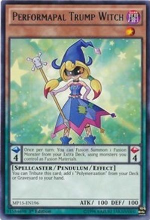 Performapal Trump Witch (MP15-EN196) - 2015 Mega-Tins Mega Pack 1st Edition - Premium Yugioh Single from Konami - Just $0.25! Shop now at Game Crave Tournament Store