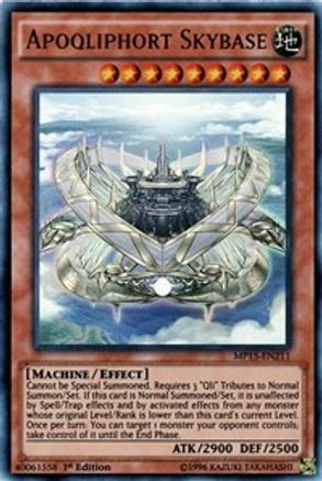 Apoqliphort Skybase (MP15-EN211) - 2015 Mega-Tins Mega Pack 1st Edition - Premium Yugioh Single from Konami - Just $0.30! Shop now at Game Crave Tournament Store