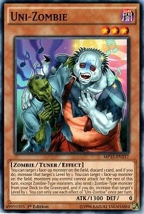 Uni-Zombie (MP15-EN217) - 2015 Mega-Tins Mega Pack 1st Edition - Premium Yugioh Single from Konami - Just $0.15! Shop now at Game Crave Tournament Store