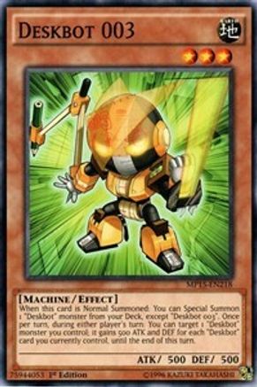 Deskbot 003 (MP15-EN218) - 2015 Mega-Tins Mega Pack 1st Edition - Premium Yugioh Single from Konami - Just $0.25! Shop now at Game Crave Tournament Store