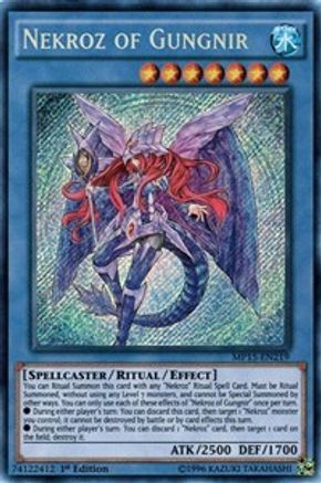Nekroz of Gungnir (MP15-EN219) - 2015 Mega-Tins Mega Pack 1st Edition - Premium Yugioh Single from Konami - Just $1.12! Shop now at Game Crave Tournament Store