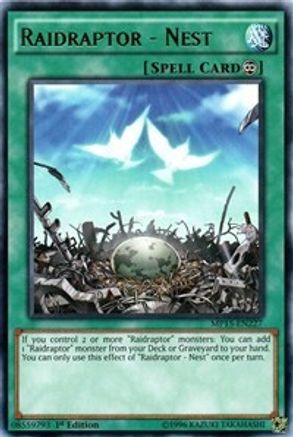 Raidraptor - Nest (MP15-EN227) - 2015 Mega-Tins Mega Pack 1st Edition - Premium Yugioh Single from Konami - Just $0.26! Shop now at Game Crave Tournament Store