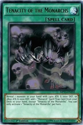 Tenacity of the Monarchs (MP15-EN232) - 2015 Mega-Tins Mega Pack 1st Edition - Premium Yugioh Single from Konami - Just $1.13! Shop now at Game Crave Tournament Store
