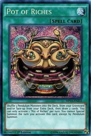 Pot of Riches (MP15-EN233) - 2015 Mega-Tins Mega Pack 1st Edition - Premium Yugioh Single from Konami - Just $0.36! Shop now at Game Crave Tournament Store