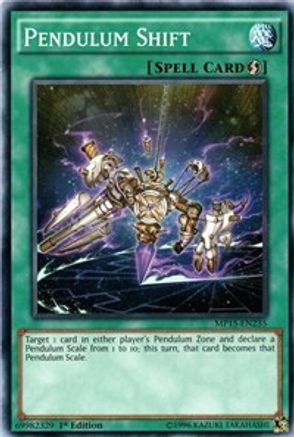 Pendulum Shift (MP15-EN235) - 2015 Mega-Tins Mega Pack 1st Edition - Premium Yugioh Single from Konami - Just $0.25! Shop now at Game Crave Tournament Store