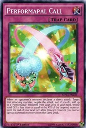 Performapal Call (MP15-EN236) - 2015 Mega-Tins Mega Pack 1st Edition - Premium Yugioh Single from Konami - Just $0.25! Shop now at Game Crave Tournament Store