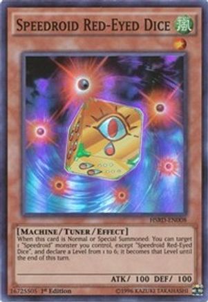 Speedroid Red-Eyed Dice (HSRD-EN008) - High-Speed Riders 1st Edition - Premium Yugioh Single from Konami - Just $0.33! Shop now at Game Crave Tournament Store