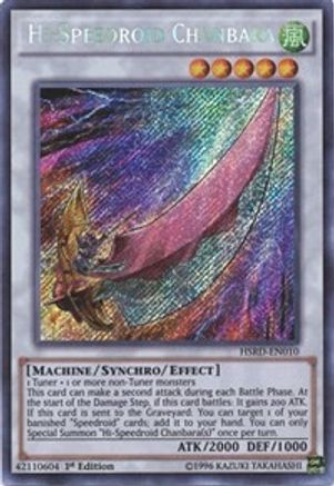 Hi-Speedroid Chanbara (HSRD-EN010) - High-Speed Riders 1st Edition - Premium Yugioh Single from Konami - Just $6.31! Shop now at Game Crave Tournament Store