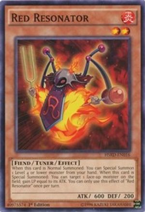 Red Resonator (HSRD-EN016) - High-Speed Riders 1st Edition - Premium Yugioh Single from Konami - Just $0.25! Shop now at Game Crave Tournament Store