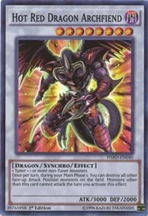 Hot Red Dragon Archfiend (HSRD-EN040) - High-Speed Riders 1st Edition - Premium Yugioh Single from Konami - Just $0.46! Shop now at Game Crave Tournament Store