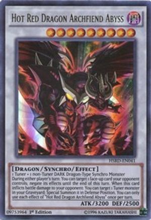 Hot Red Dragon Archfiend Abyss (HSRD-EN041) - High-Speed Riders 1st Edition - Premium Yugioh Single from Konami - Just $2.95! Shop now at Game Crave Tournament Store