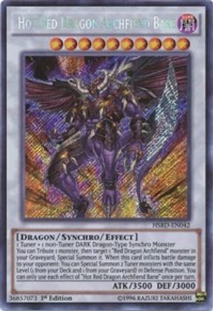 Hot Red Dragon Archfiend Bane (HSRD-EN042) - High-Speed Riders 1st Edition - Premium Yugioh Single from Konami - Just $5.20! Shop now at Game Crave Tournament Store
