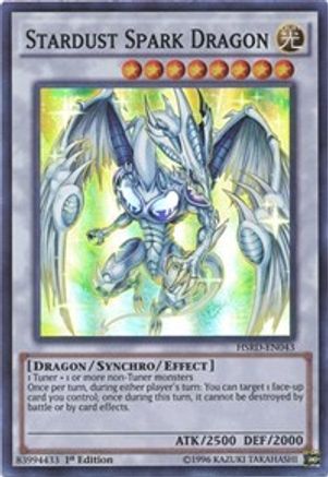 Stardust Spark Dragon (HSRD-EN043) - High-Speed Riders 1st Edition - Premium Yugioh Single from Konami - Just $0.45! Shop now at Game Crave Tournament Store