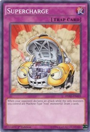 Supercharge (HSRD-EN059) - High-Speed Riders 1st Edition - Premium Yugioh Single from Konami - Just $0.08! Shop now at Game Crave Tournament Store