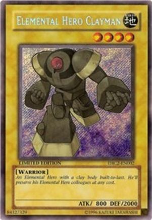 Elemental HERO Clayman (EHC2-EN002) - Elemental Hero Collection 2 Limited - Premium Yugioh Single from Konami - Just $91.50! Shop now at Game Crave Tournament Store