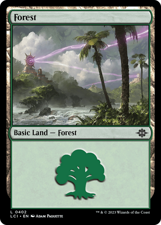 Forest (LCI-402) - The Lost Caverns of Ixalan Foil - Premium MTG Single from Wizards of the Coast - Just $0.08! Shop now at Game Crave Tournament Store